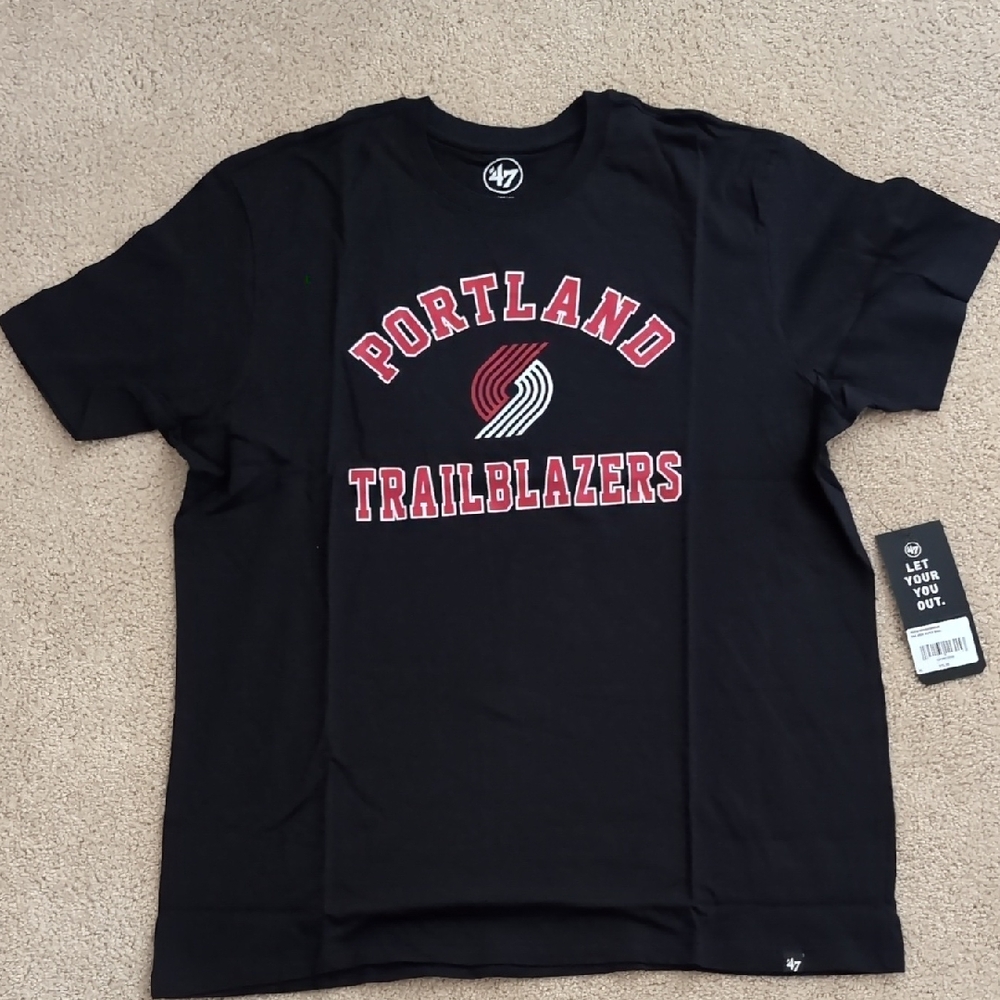 (Final Price)47 Brand Black Portland Trail Blazers Tee